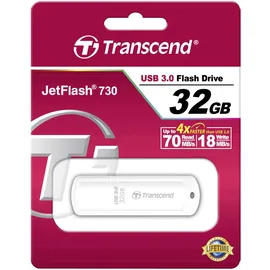 Transcend JetFlash 730 32 GB weiß USB 3.0