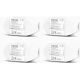Meross WLAN Schalter Universal WiFi Switch Fernbedienung Sprachsteuerung mit Alexa, Google Assistant und SmartThings, DIY Smart Home für elektrische Haushaltsgeräte, 2500 W, 4 Stücke