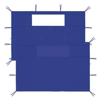 VidaXL Pavillon-Seitenwände mit Fenstern 2 Stk. Blau