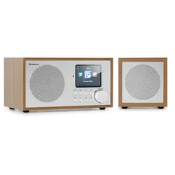 Silver Star Mini Two Internet DAB+/FM Radio, WiFi, BT, TWS Speaker Silber