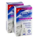 Optrex 2x Optrex ActiSpray 2in1 für trockene gereizte Augen