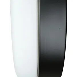 Licht-Erlebnisse Badezimmerleuchte Lampenschirm rund 32 cm Schwarz Glas