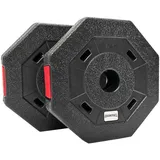 Sportinator Hantelscheiben Bumper Plates Fitness Hantelscheiben 2er-Set, 5 kg schwarz