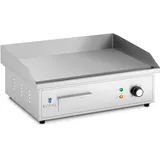 Royal Catering Elektro Grillplatte Tischgrill, Silber