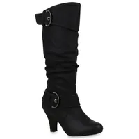 VAN HILL Damen Klassische Stiefel in Schwarz