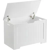 VASAGLE Schuhbank 76 x 40 x 48 cm weiß / wolkenweiß