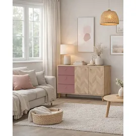 Schildmeyer Visby 109 x 73,9 x 33,05 cm Eiche hell/Mauve
