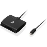 IOGEAR USB-C CAC Reader (USB), Speicherkartenlesegerät, Schwarz