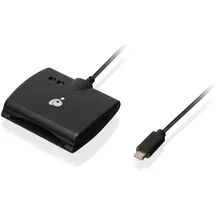 IOGEAR USB-C CAC Reader (USB), Speicherkartenlesegerät, Schwarz