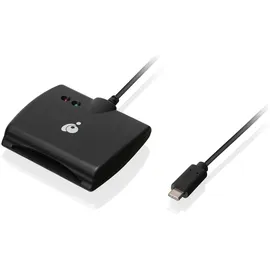 IOGEAR USB-C CAC Reader (USB), Speicherkartenlesegerät, Schwarz