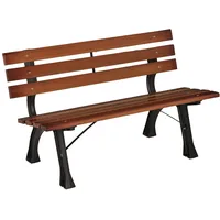 Outsunny Gartenbank 120 x 57 x 70 cm Braun