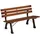 Outsunny Gartenbank 120 x 57 x 70 cm Braun