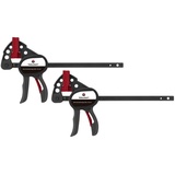 TOOLCRAFT Mini-Einhandyzwinge 100x35 mm 2er Set 1669393 Spann-Weite (max.):100 mm Produktabmessung,