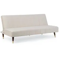 Bizzotto Schlafsofa Alma aus Samt beige