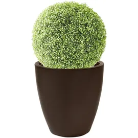 Wellhome Runder Blumentopf 40 x 40 cm Bronze