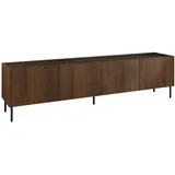 Mirjan24 Tewos 200 TV-Lowboard 200x50 cm Schwarz Holzwerkstoff