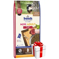 bosch Mini Adult Lamm & Reis 15kg +Überraschung für den Hund