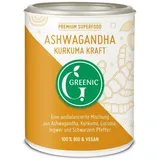 Greenic Ashwagandha Kurkuma Kraft Trinkpulver 130 g