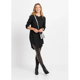 bonprix Blusenkleid Schwarz 52