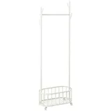 [en.casa] Garderobenständer Risør 175 x 60 x 32 cm Weiß