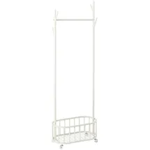 [en.casa] Risør Garderobenständer 70 x 36 x 147 cm Weiß