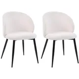 Mobili Rebecca Stühle, Creme, Textil, 56x81x54 cm, Esszimmer, Stühle, Esszimmerstühle, Vierfußstühle