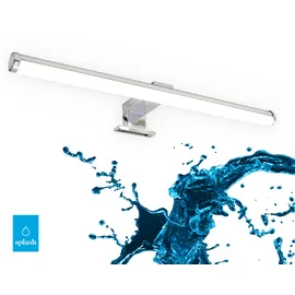 Briloner LED Spiegelleuchte Spiegellampe Chromfarbend 6 Watt, IP23