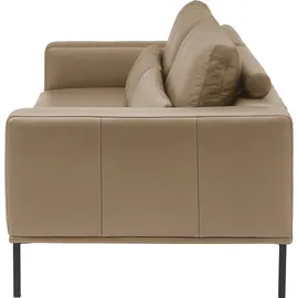 Musterring Couch Leder 3-Sitzer Braun