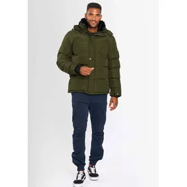 Alessandro Salvarini "ASEzkimo", Herren, Gr. XL, schwarz olive, Obermaterial: 100% Polyester. Innenseite: 100% Polyester. Futter: 100% Polyester. Fellimitat: 100% Polyester, Jacken Winterjacke, mit warmen Teddyfell