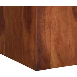 vidaXL Esstisch 120 x 77 x 120 cm Massivholz Akazie braun