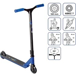 muuwmi Stuntscooter 100 mm schwarz-blau EINHEITSGRÖSSE