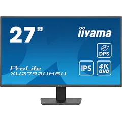 IIYAMA iiyama ProLite XU2792UHSU-B6 68,5cm 27" IPS LED-Monitor 4K UHD HDMI DP USB3.2 USB-C 15W DPS Slim-Line schwarz 27 Zoll Business Monitor (4 ms Reaktionszeit, 60 Hz)