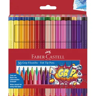 Faber-Castell Filzstift Grip Colour Marker 30er Set