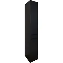 yourkitchen Apothekerschrank Jazz 30er 30 x 211 x 57 cm Schwarz