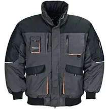 Terratrend Pilotenjacke Gr.XXL dunkelgrau/schwarz/orange TERRATREND