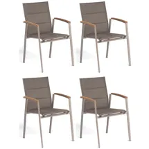 SonnenPartner Gartenstuhl 4er-Set  grau 4 St.