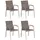 SonnenPartner Gartenstuhl 4er-Set  grau 4 St.