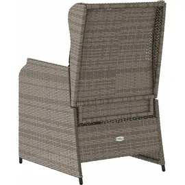 vidaXL Gartenbank 2 pcs 110 x 60 x 80 cm Grau