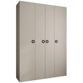 abiks möbel Drehtürenschrank COMO 170 x 245,5 x 40 cm Schwarz