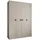 abiks möbel Drehtürenschrank COMO 170 x 245,5 x 40 cm Schwarz