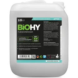 BiOHY Fliesenreiniger, Fliesenbodenreiniger, Fliesenöl, Fliesen Reiniger 1 x 10 Liter Kanister