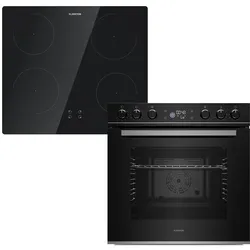 ControlSync Backofen & Induktionskochfeld Set   9 Funktionen   4 Kochzonen   72 L Volumen
