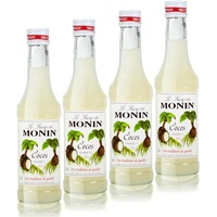 4x Monin Cocos Sirup, 250 ml Flasche