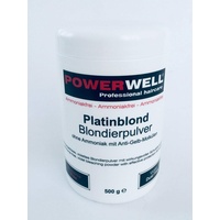 Powerwell Blondierpulver ohne Ammoniak mit Anti Gelbstich Wirkung / violett Farbpigmente - 500g