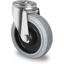 kaiserkraft CASCOO Rückenlochlenkrolle ø 125 mm Serie R4E2 Kugellager