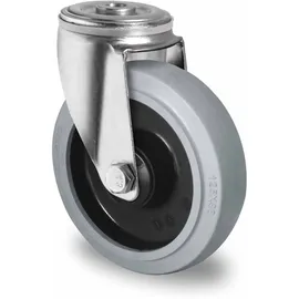 kaiserkraft CASCOO Rückenlochlenkrolle ø 125 mm Serie R4E2 Kugellager