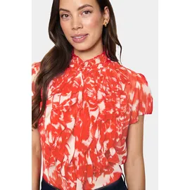 St Tropez Rüschenbluse LiljaSZ Crinkle SS Shirt orange M