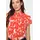 St Tropez Rüschenbluse LiljaSZ Crinkle SS Shirt orange M