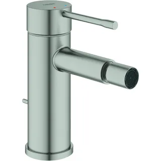 Grohe Essence Einhand-Bidetbatterie mit Zugstangen-Ablaufgarnitur - supersteel