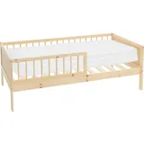 ML-Design Kinderbett Juniorbett 80 x 160 cm Kiefer natur beige